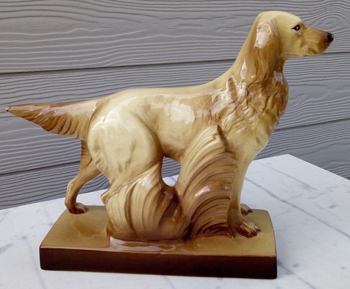 Sculpture chien setter - sculpture, en