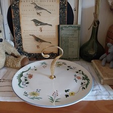 Plateau À Fromage Vintage Gien Modèle Oiseaux Du Paradis