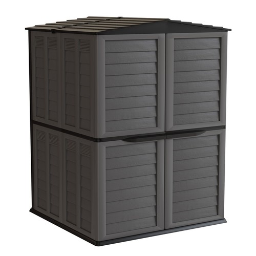 Abri jardin gris - jardin,
