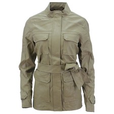 Femmes Veste Simili Cuir Coupe