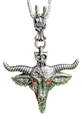 Collier pendentif baphomet - collier,