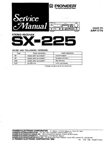 Manuel service pour - de,