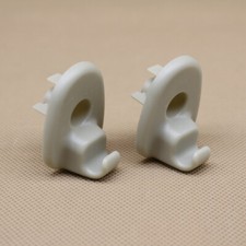 2 Pcs For Jeep Liberty & Dodge Nitro Sun Visor Bracket Clip Mounting Holder Grey