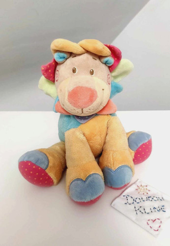 Peluche doudou lion oasis - lion,
