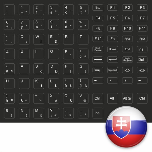 Autocollants clavier - autocollants, de