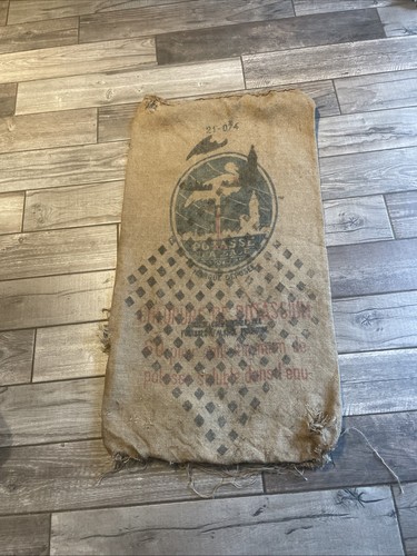 Ancien sac toile jute - toile,