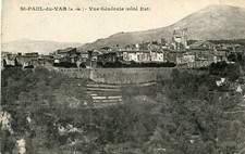 SAINT PAUL DE VENCE General view east side of St Paul du Var Pilgrim falcon back