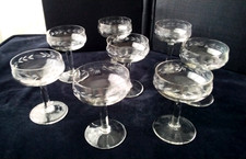 8 Coupes à champagne Vintage