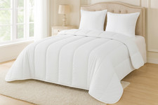 Couette Blanche Coton Mi-saison - 2 personnes - 13073