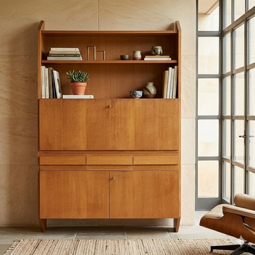 Meuble vintage bois plaqué - vintage,