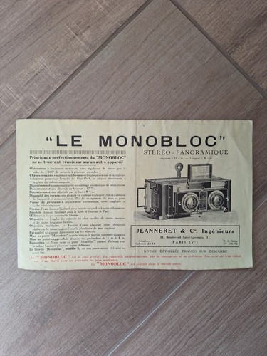 Ancien document depliant pub - document,