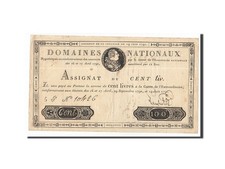 [#157582] Banknote, France, 100 Livres, 1791, Loiselet, 1791-06-19, AU(50-53), K