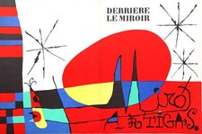 Joan Miro, Terres de Grands Feu, Derriere le Miroir Cover, Lithograph