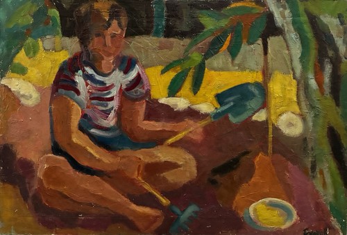 Tableau peinture ancienne xxe - peinture,