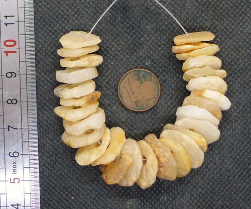 Lot perles quartz néolithique - perles,