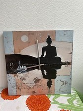 Jolie horloge cadre zen bouddha deco 