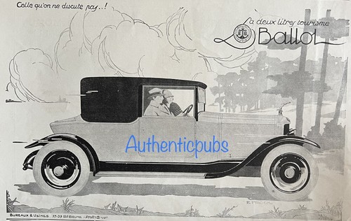 Publicite ballot automobile - publicite, la