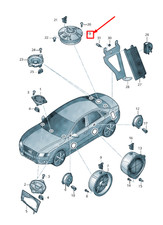 AUDI A4 Avant B8 Sub Woofer Haut-parleur de basse 8T8035382 NOUVEAU ORIGINE