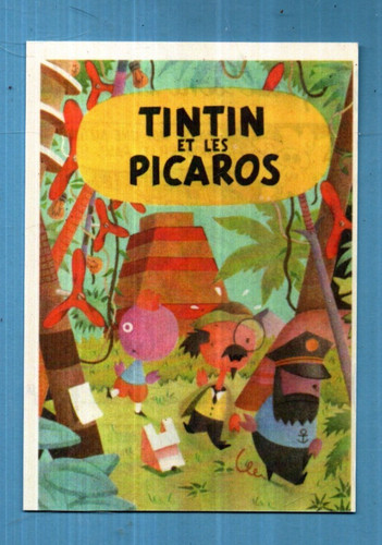 Tintin carte postale - carte,