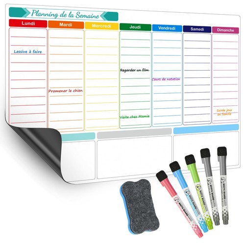 Planning frigo magnetique - planning,