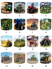 Abat-Jour De Lampe De Table En Papier Peint De Tracteurs De Ferme