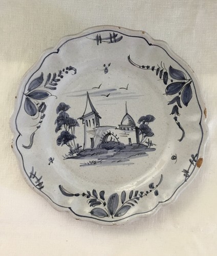 Belle assiette faïence