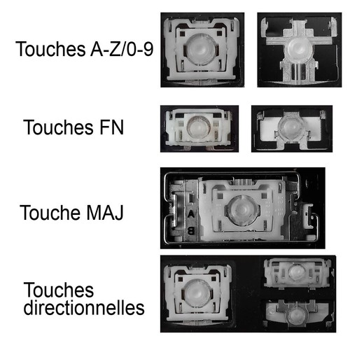 Touche clavier français - de,