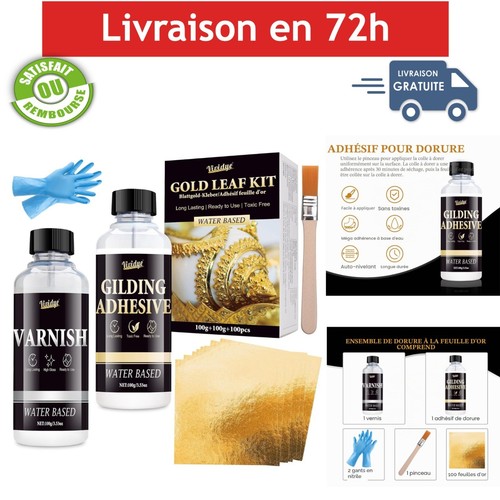 Kit dorure feuille - d'or, 24