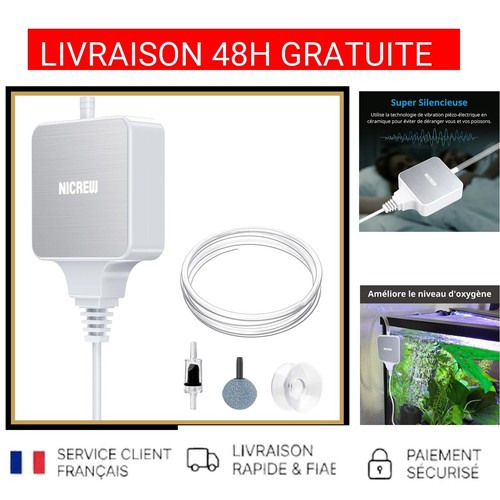 Pompe air aquarium nicrew - aquarium,