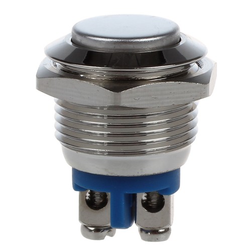 Mini bouton poussoir chrome - bouton,