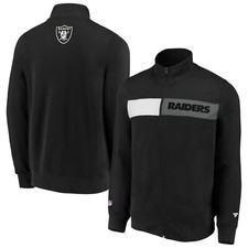 NFL Las Vegas Raiders Veste Iconic Past Présent Piste Veste de Survêtement