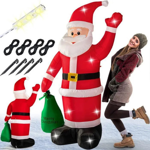 Père noël gonflable - père,