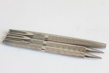 Set WATERMAN C/F CF MOIRÉ FOUNTAIN PEN with 18K GOLD NIB BALLPOINT PEN & PENCIL