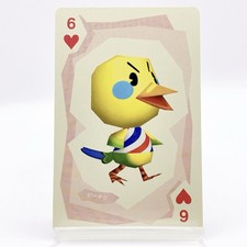 Twiggy Animal Crossing Playing Card Heart 6 Nintendo Collection Japan F/S