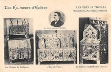 Old postcard 63 LES ECUMEURS D'EGLISE LES FRERES THOMAS TONNELIERS A CLERMONT FERRAND