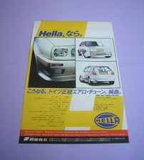 VW Golf 2 Hella Aero Parts Advertisement 4 Light Grill Spoiler Inspection: Helle