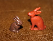 Playmobil country lot de 2 lapins marrons assis ref aa