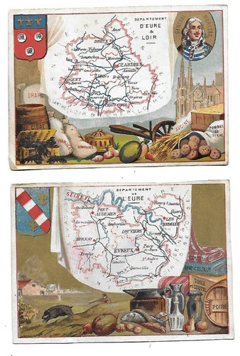 Anciens chromos 8 cms - h.,