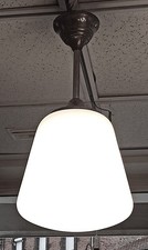 Suspension opaline Art Déco