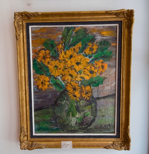 Huile sur toile signée - ,