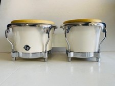 LP 200XF Fiberglass Bongos White *