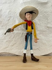 Lucky Luke CEJI 1984 Flexible Vintage Cowboy Toy Macau Dargaud 15cm Figure