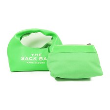 MARC JACOBS SHW Mini Sack Hand Bag Calfskin Leather Green