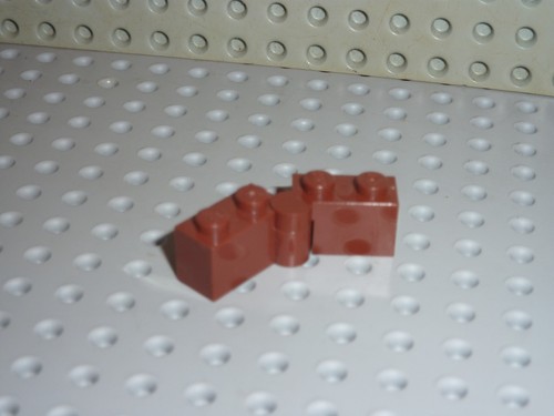 Lego redbrown hinge - redbrown,