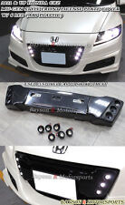 Fits 11-12 Honda CR-Z Mu-gen Style Front Grill License Holder (ABS) with LED