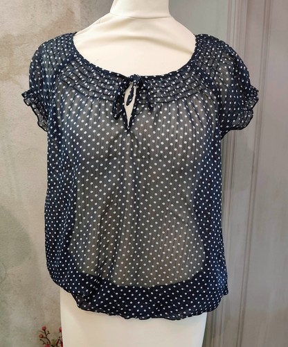 Blouse woman pois bleu - k,