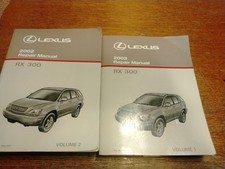 2002 Lexus RX 300 Shop Service Repair Manual Set We RM876U1 Volume 1 & 2