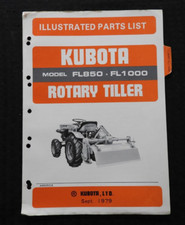 Catalogue De Pièces Du Motoculteur GENUINE KUBOTA FL850 FL1000