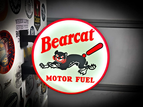 Enseigne bearcat motor fuel - enseigne,