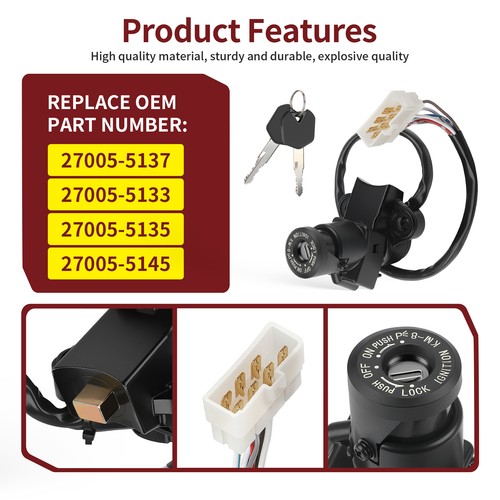 Ignition key lock set - ignition, for